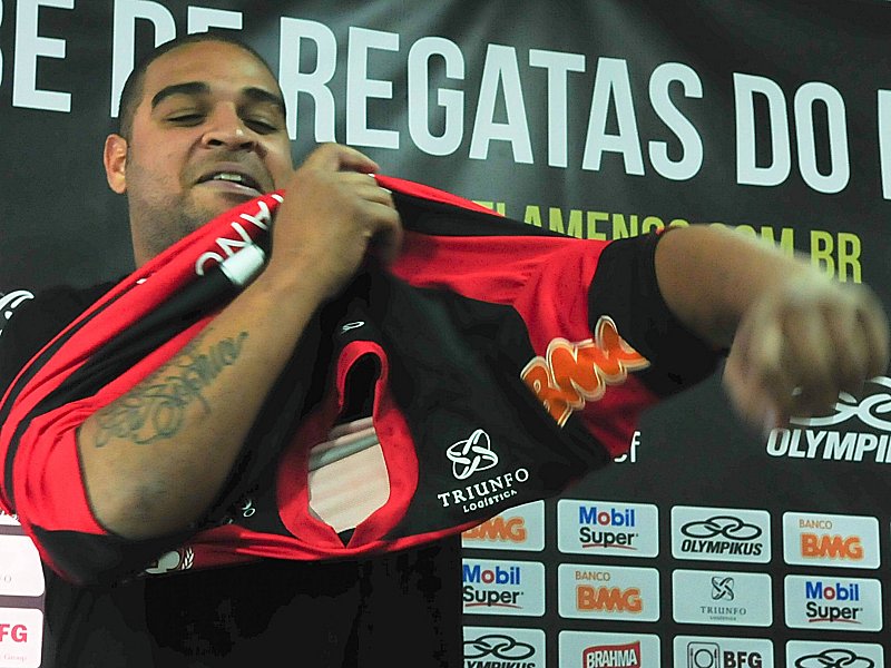 Auf dem Platz wird er das Flamengo-Trikot wohl nicht mehr anziehen: &quot;Imperator&quot; Adriano.