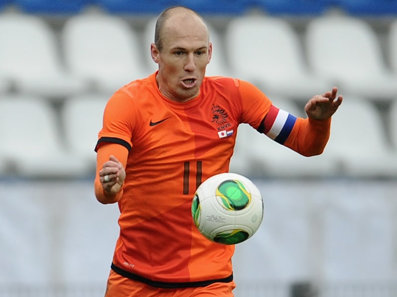 Angeschlagen in das L&#228;nderspiel gegen Frankreich: Oranje-St&#252;rmer Arjen Robben.