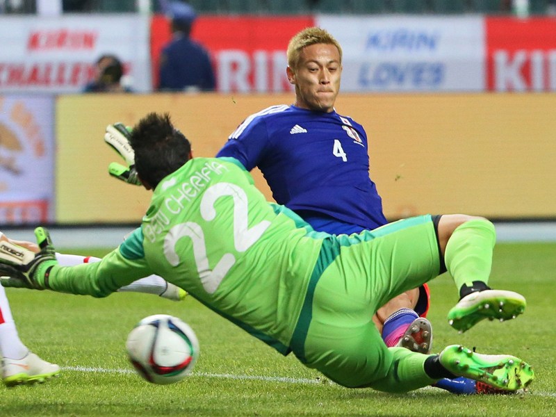 Erzielte das 2:0 gegen Tunesien: AC Mailands Keisuke Honda.