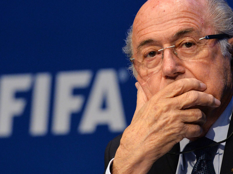 Die Pressekonferenz abrupt beendet: Sepp Blatter gefiel nicht jede Frage der Journalisten.