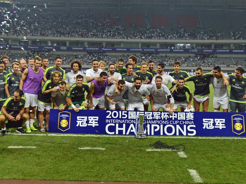 Real Madrid gewinnt den Champions Cup 2015 in China. 