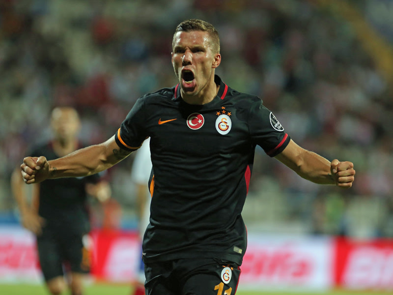 Konnte am Samstag wieder jubeln: Galatasaray-Star Lukas Podolski.