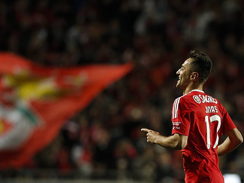 Erster: Benfica-St&#252;rmer Jonas hat die Spitze des Golden-Shoe-Rankings erklommen.