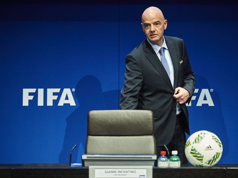 Sponsorenvertrag: FIFA-Pr&#228;sident Gianni Infantino und der Weltverband arbeiten mit Wanda zusammen.
