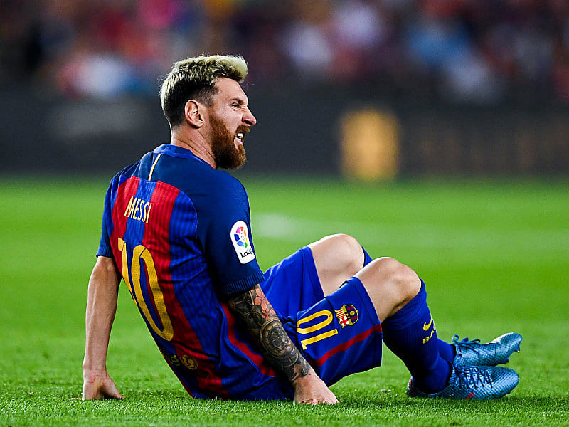 Musste mit einer Adduktorenverletzung ausgewechselt werden: Lionel Messi. 
