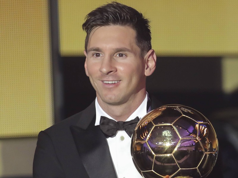 Wurde 2015 zum f&#252;nften Mal zum Weltfu&#223;baller des Jahres gew&#228;hlt: Lionel Messi. 