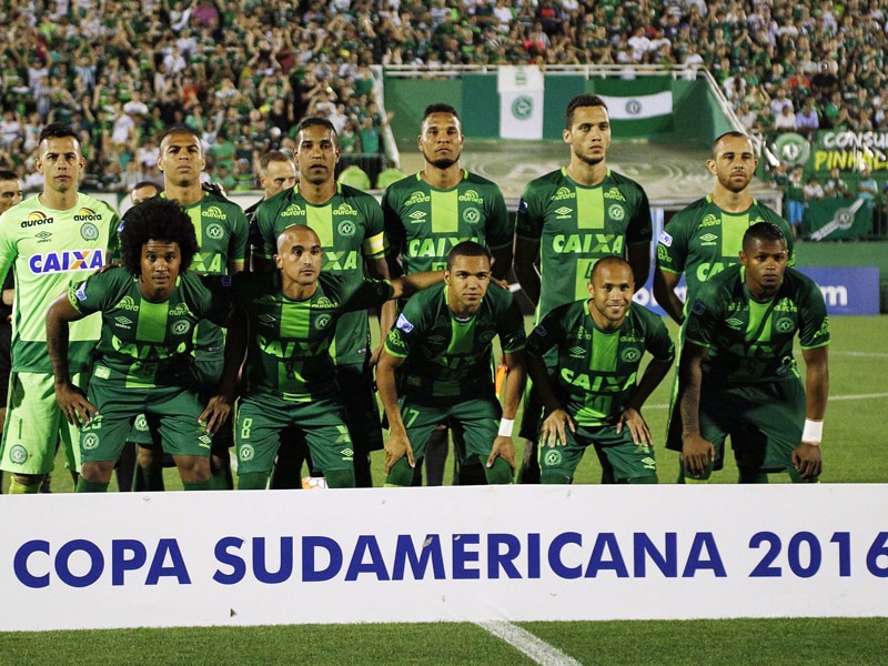 Das brasilianische Team von Chapecoense.