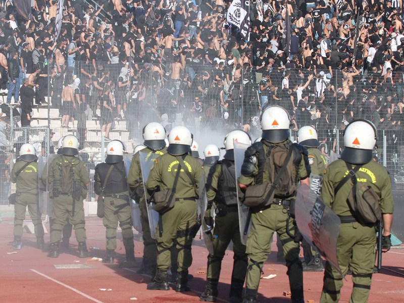 Gro&#223;es Polizeiaufgebot beim griechischen Pokalfinale.