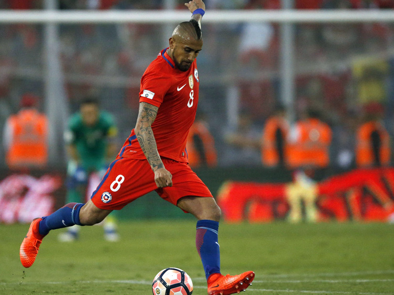 Treffsicher: Arturo Vidal leitete den Sieg Chiles gegen Burkina Faso ein.