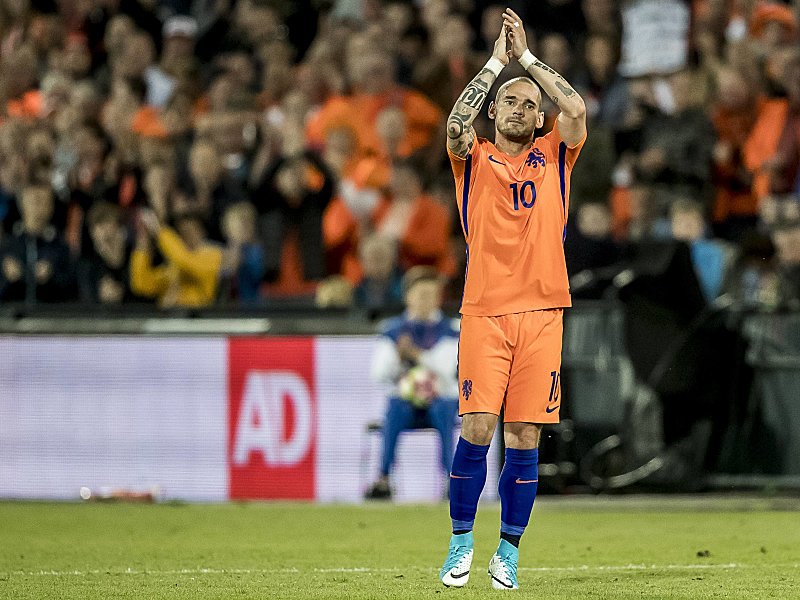 Ein letztes Mal f&#252;r die Elftal: Nach 134 L&#228;nderspielen tritt Wesley Sneijder ab.