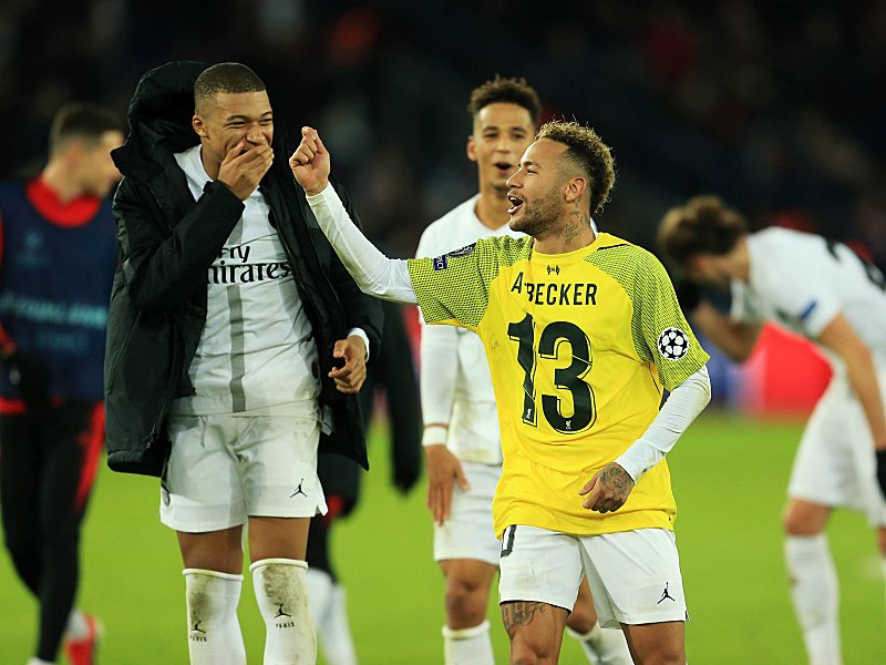Traumduo in der Pariser Offensive: Kylian Mbapp&#233; (l.) und Neymar.