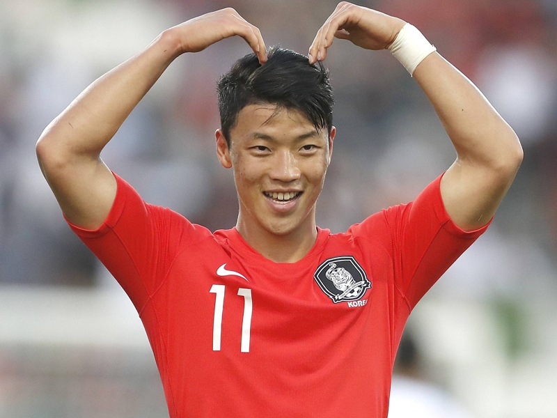 Steuerte einen Treffer zu S&#252;dkoreas Achtelfinal-Sieg zu: HSV-St&#252;rmer Hee-Chan Hwang.