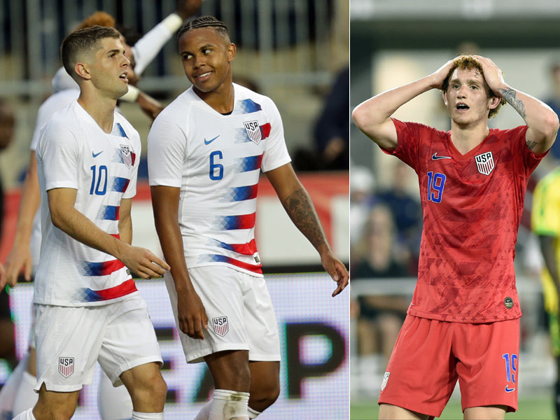 Die einen sind dabei, der andere nicht: Christian Pulisic, Weston McKennie und Josh Sargent.