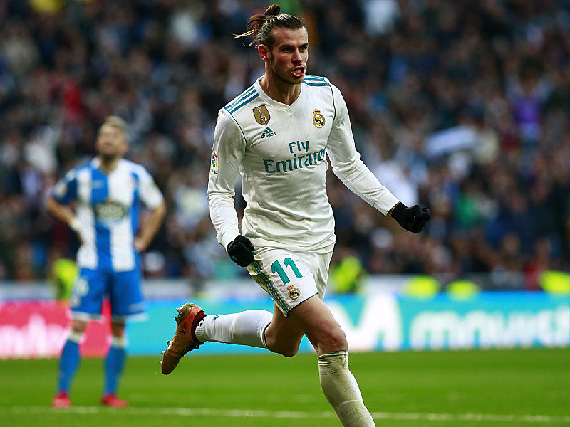 Einer von drei Doppelpackern: Gareth Bale steuerte zwei Treffer zum 7:1 gegen Deportivo La Coruna bei.