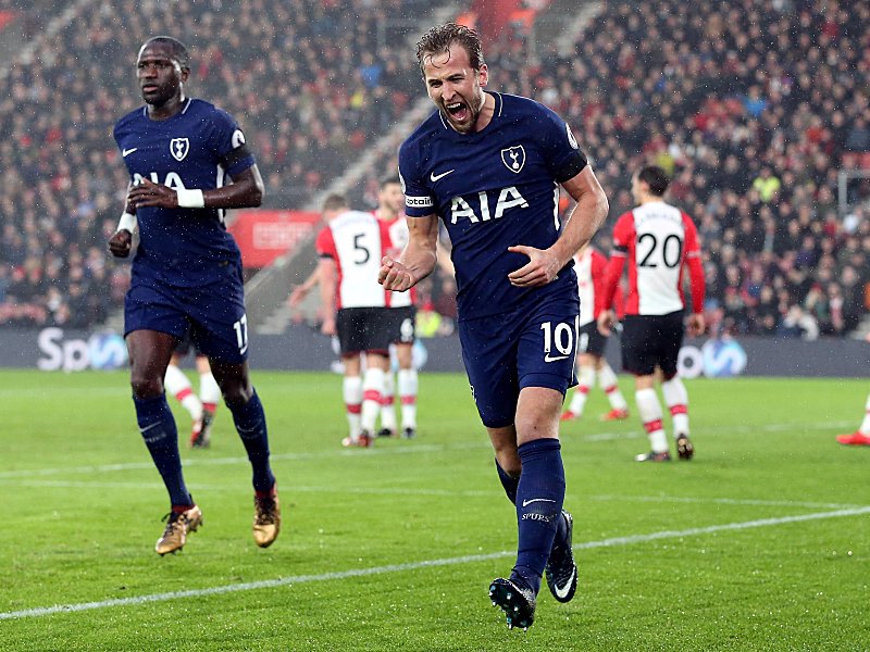 Feiert seinen enorm wichtigen Treffer: Tottenham-Star Harry Kane (re.).