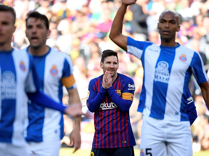 Held im Derbi catalan: Lionel Messi.