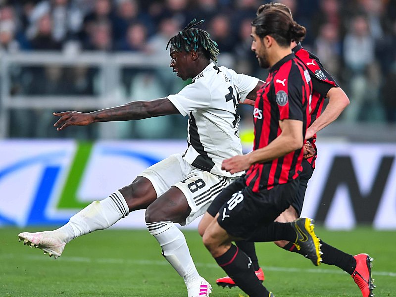 Einmal mehr Matchwinner f&#252;r Juventus: Moise Kean (l.).