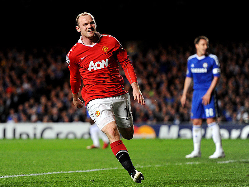 Rot siegt gegen Blau - dank Wayne Rooney.