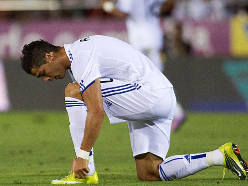 Diebstahl: Cristiano Ronaldo wurden die Schuhe geklaut.