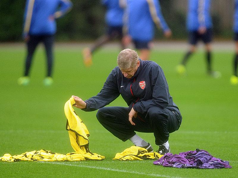 Schwarz-Gelb im Visier: Arsenal-Coach Ars&#232;ne Wenger. 