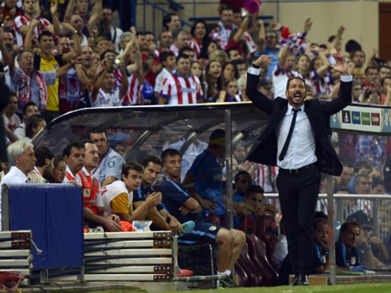 Wird Team und Zuschauer wie gewohnt hei&#223;machen: Atletico Madrids Trainer Diego Simeone.