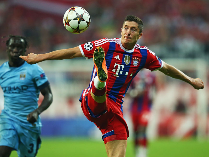 Hat als Bayern-Profi in der Champions League noch Luft nach oben: Robert Lewandowski.