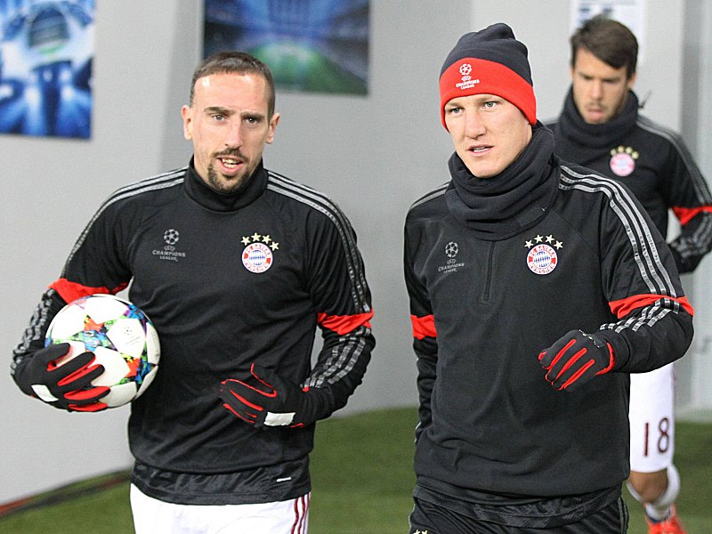 Franck Ribery und Bastian Schweinsteiger stehen dem FC Bayern in Porto nicht zur Verf&#252;gung.