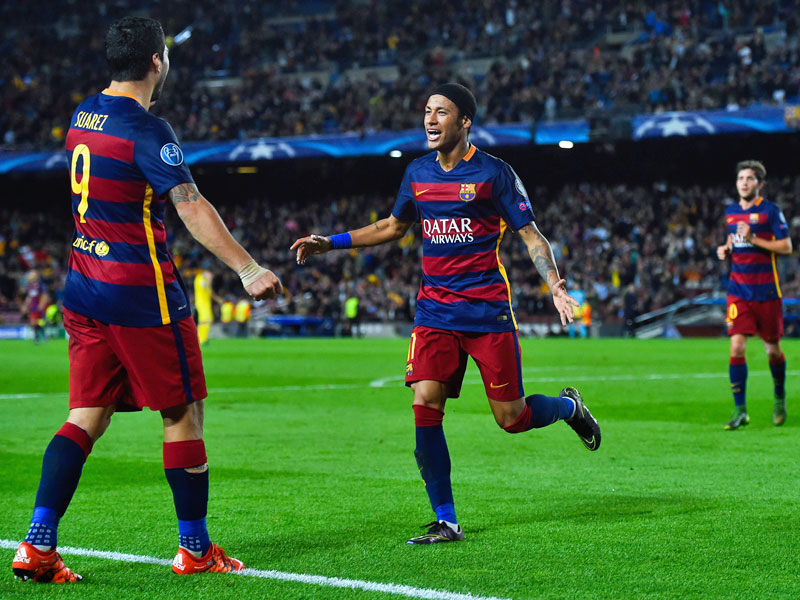 Sind der neue &quot;Plan B&quot; beim Champions-League-Sieger: Barcelonas Luis Suarez (l.) und Neymar.