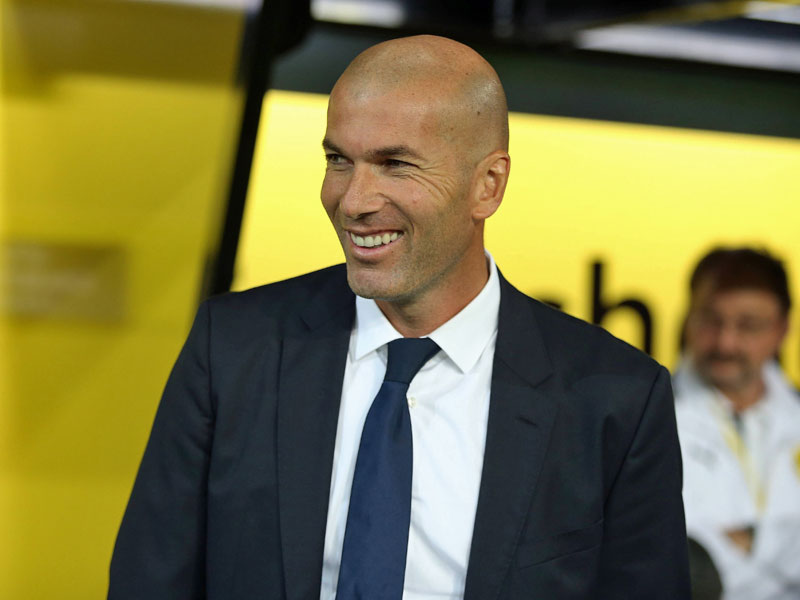 Will gegen Dortmund einen uralten Vereinsrekord einstellen: Real-Coach Zinedine Zidane.
