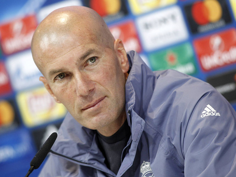 Denkt nicht ans R&#252;ckspiel: Reals Trainer Zinedine Zidane.
