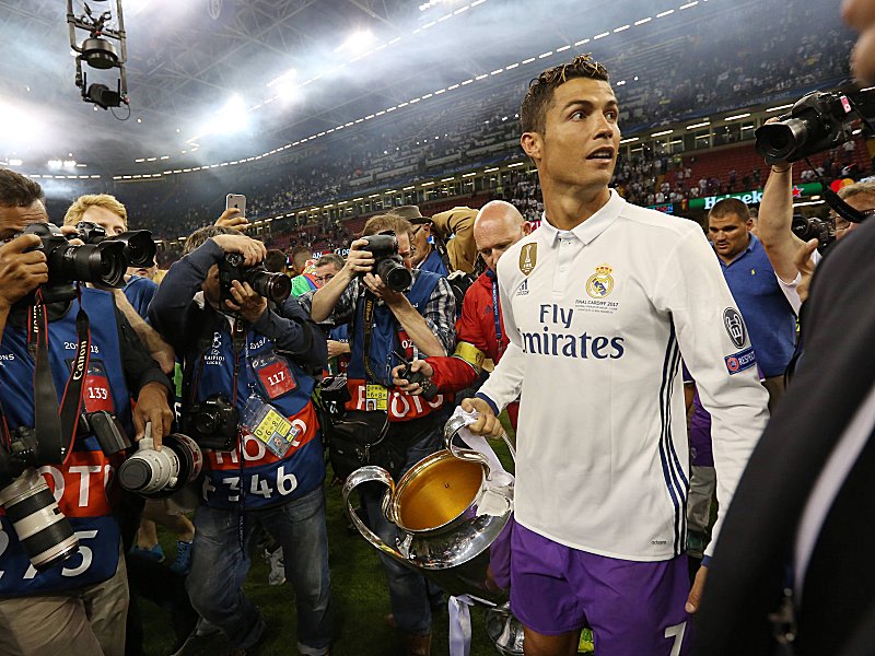 Im Spiel und nach dem Finale im Blickpunkt: Superstar Cristiano Ronaldo. 