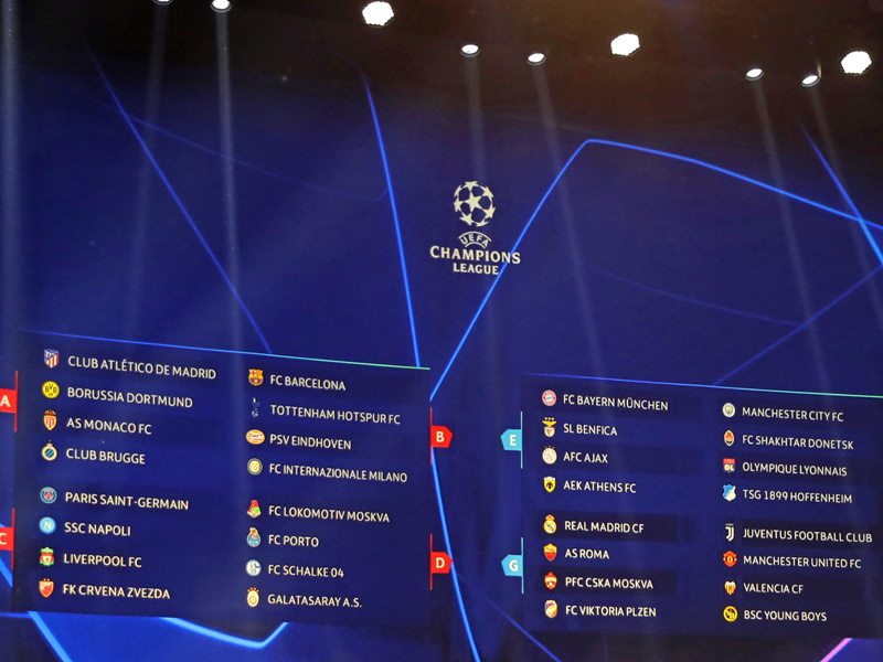 Am Donnerstag wurden die acht Gruppen zur Champions League 2018/19 ausgelost.