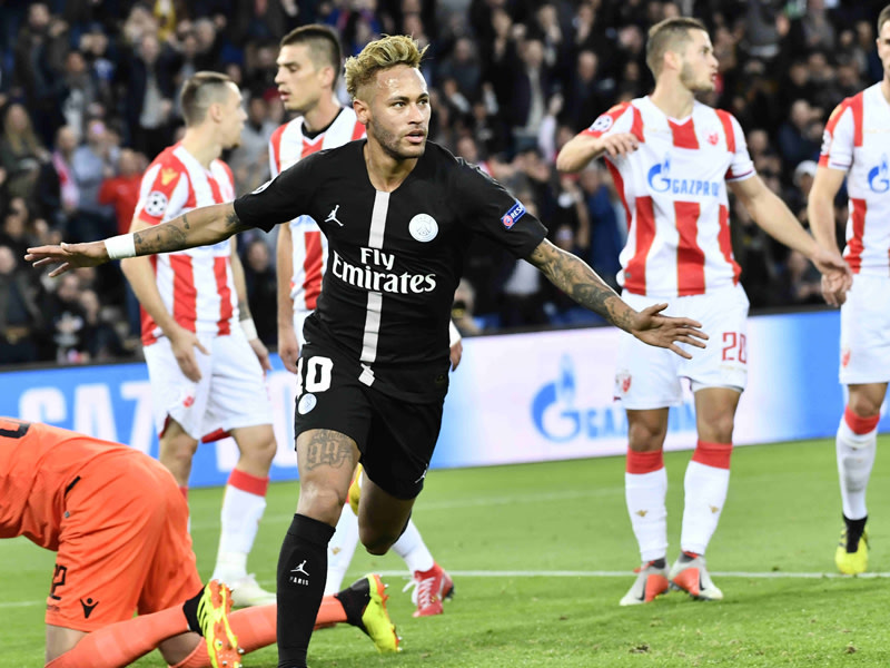 Traf beim 6:1-Erfolg dreimal: Neymar von Paris St. Germain.