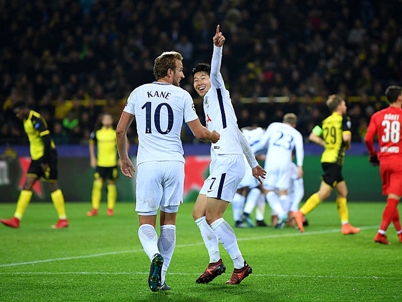Dank Harry Kane und Heung-Min Son: Tottenham drehte in Dortmund ein 0:1 in ein 2:1.