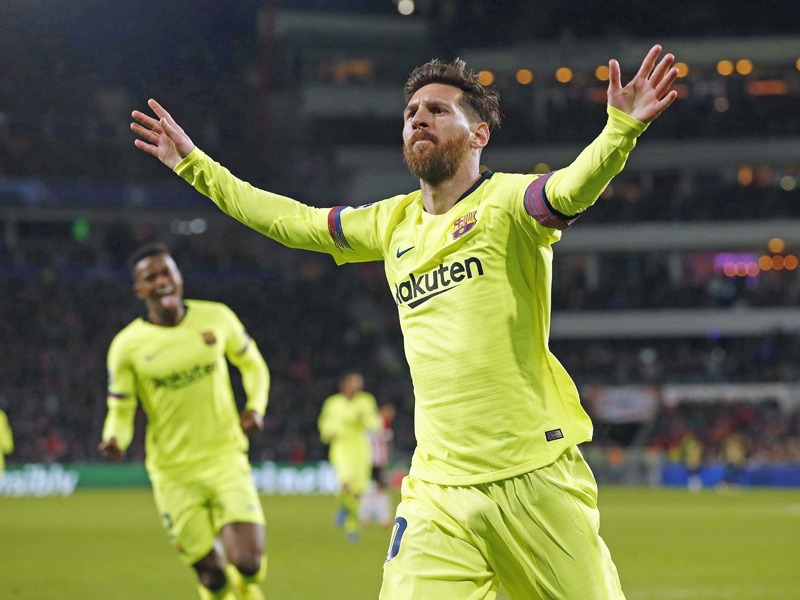 War auch beim 2:1-Sieg in Eindhoven mal wieder Barcelonas entscheidender Mann: Lionel Messi. 
