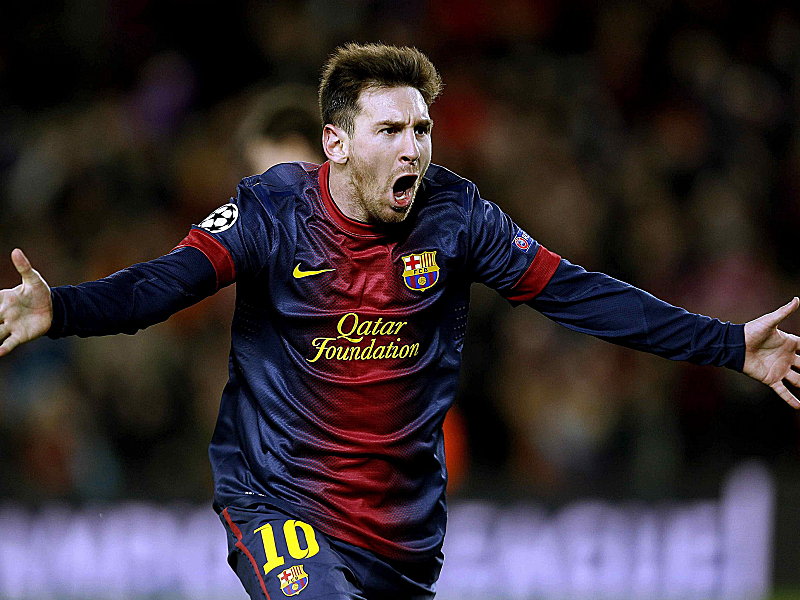 Jubel bei Messi: er stellte die Weichen auf Sieg.