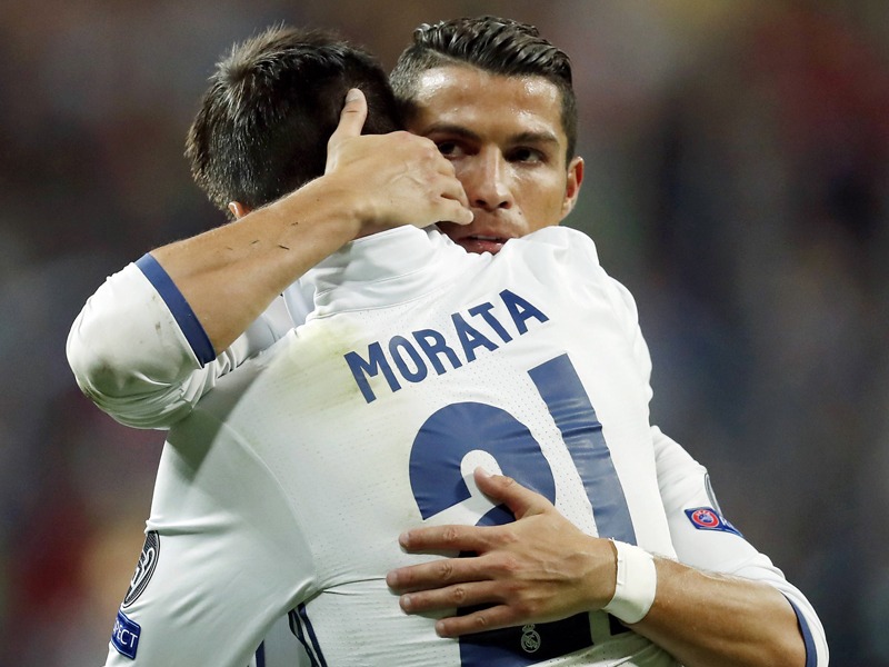 Sie drehten das Spiel f&#252;r Real: Cristiano Ronaldo und Alvaro Morata. 