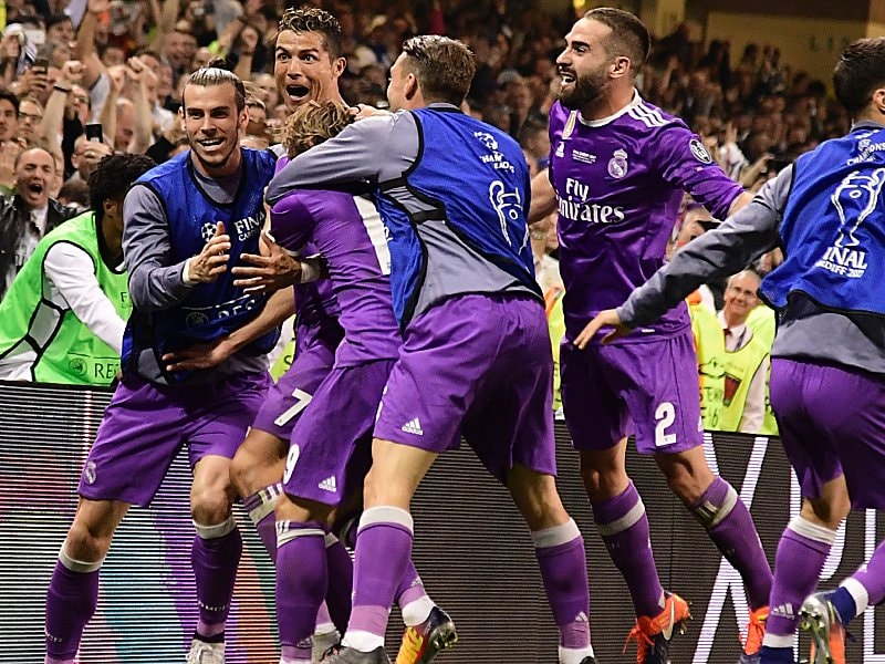 Titel verteidigt: Real Madrid feiert in Cardiff den zweiten Champions-League-Triumph in Folge. 