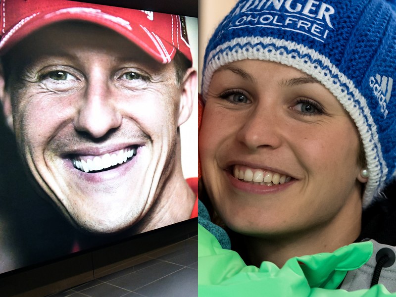 Zwei Gesichter, die die deutsche Sportwelt gepr&#228;gt haben: Michael Schumacher und Magdalena Neuner. 