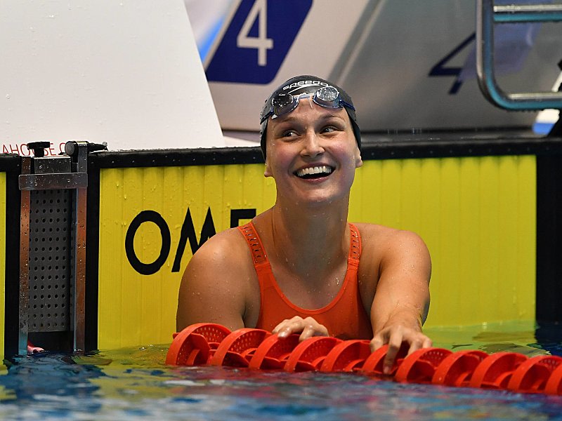 Sicherte der Mixed-Staffel die Gold-Medaille: Schlussschwimmerin Annika Bruhn.