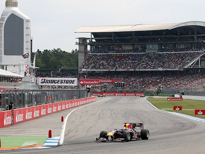 2011 N&#252;rburgring, 2012 wieder Hockenheim: Weltmeister Sebastian Vettel.