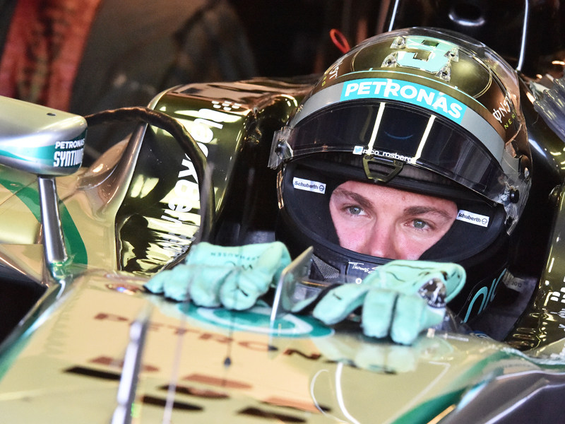 Als WM-F&#252;hrender nach Spielberg: Mercedes-Pilot Nico Rosberg.