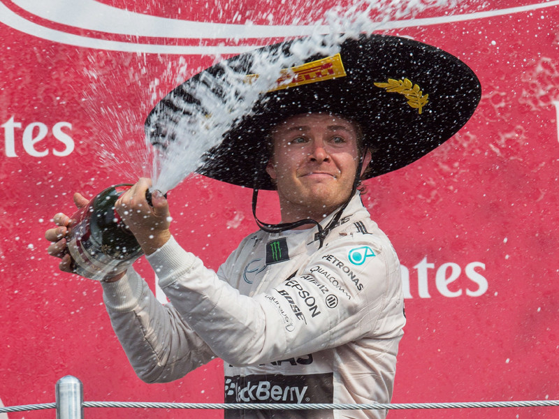 Gut beh&#252;tet: Im vergangenen Jahr siegte Mercedes-Pilot Nico Rosberg beim GP von Mexiko. 