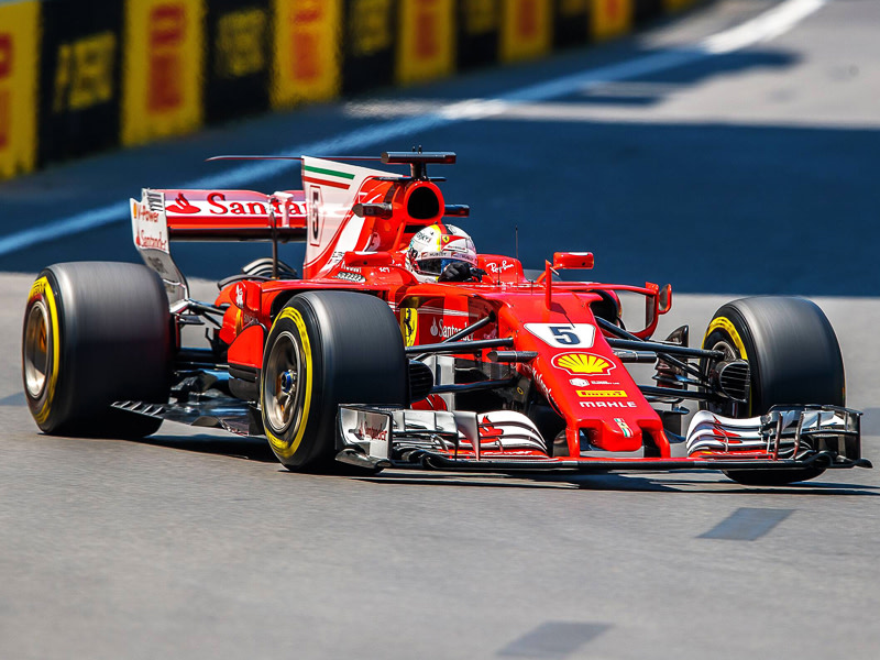 Es droht eine Sperre f&#252;r ein Formel-1-Rennen: Ferrari-Pilot Sebastian Vettel. 