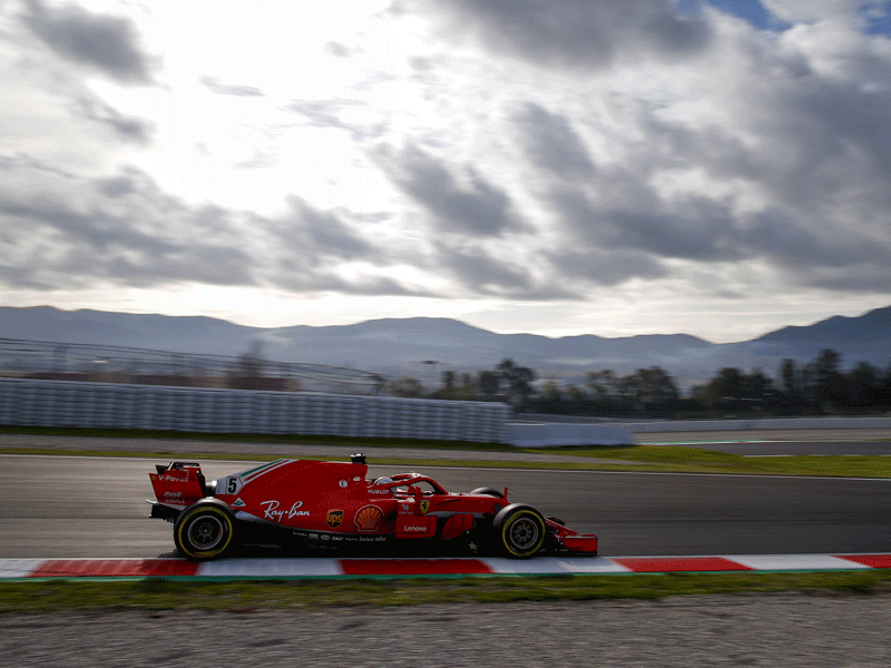Gute Erinnerungen: Sebastian Vettel war bei den Testfahrten in Barcelona gut unterwegs.