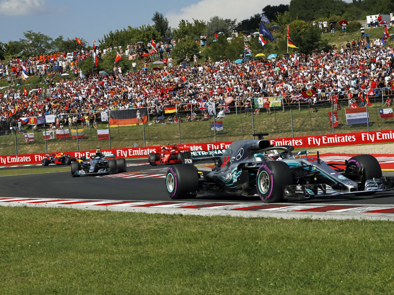 Polesetter Lewis Hamilton liegt in Ungarn vorne.