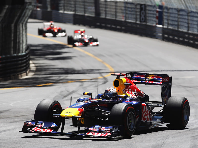 F&#252;nfter Sieg im sechsten Rennen: Weltmeister Sebastian Vettel siegte in einem denkw&#252;rdigen Monaco-GP.