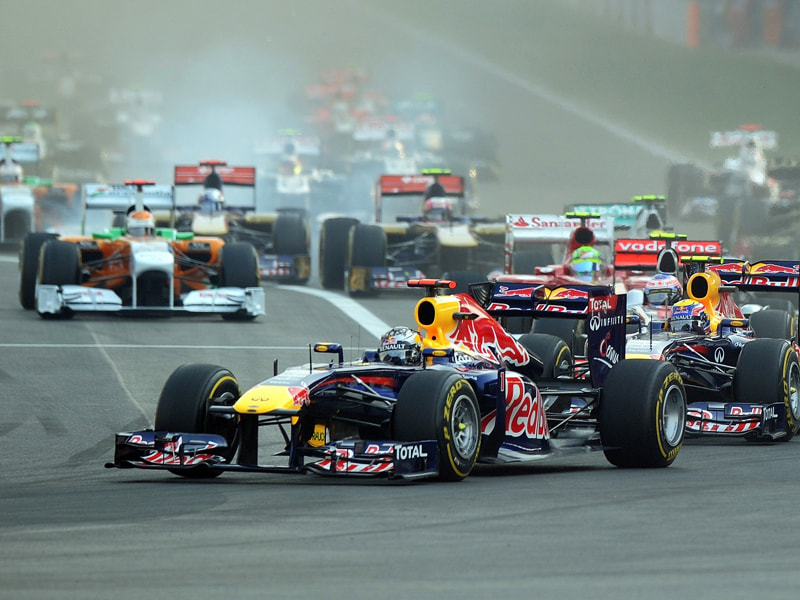 Start- und Zielsieg: Weltmeister Sebastian Vettel war beim ersten Grand Prix von Indien eine Klasse f&#252;r sich. 