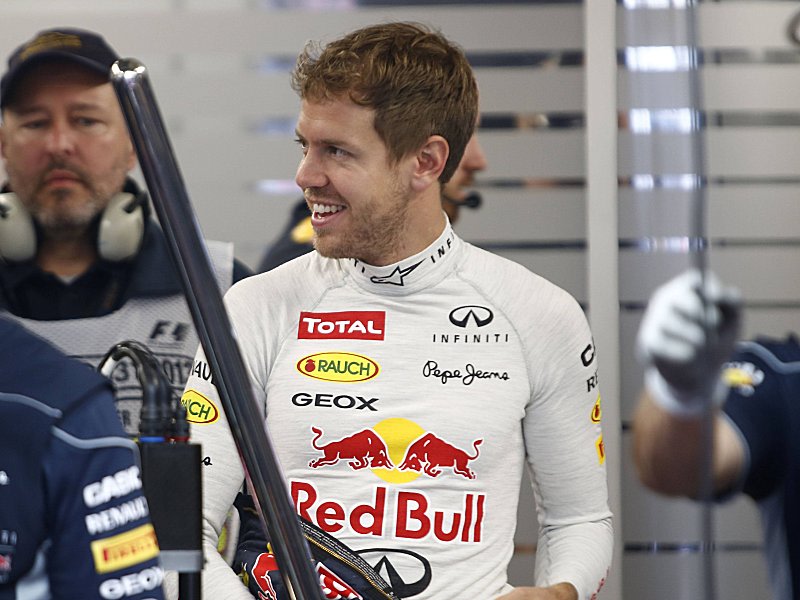 Freut sich &#252;ber seine dritte Pole Position in dieser Saison: Sebastian Vettel.