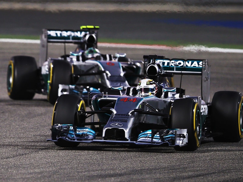 Mercedes-Doppelsieg: Lewis Hamilton und Nico Rosberg waren in Bahrain eine Klasse f&#252;r sich.